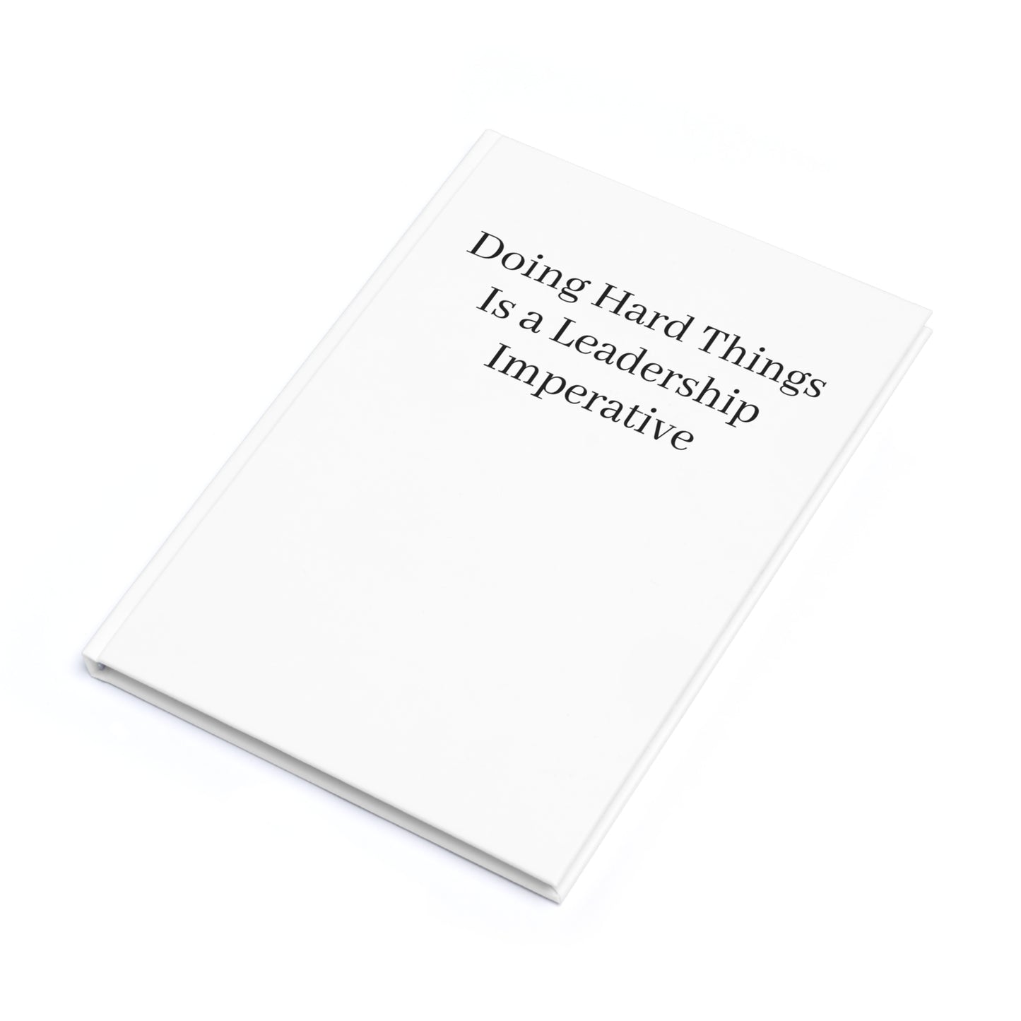 White Hardcover Journal