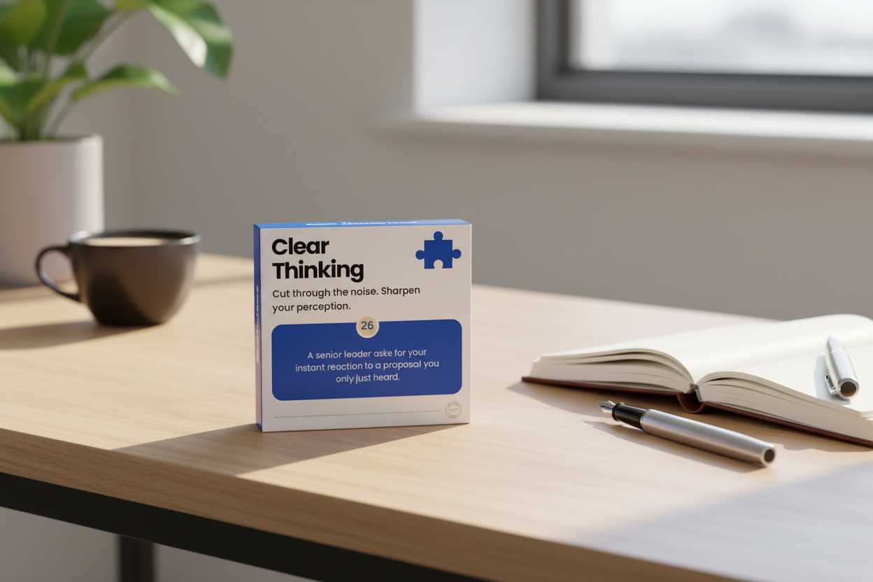 Clear Thinking Deck™ in professional setting